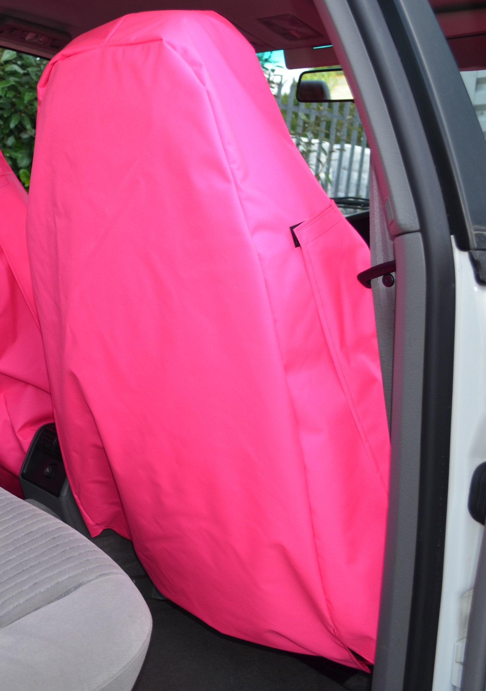 Pink leather seat covers best sale